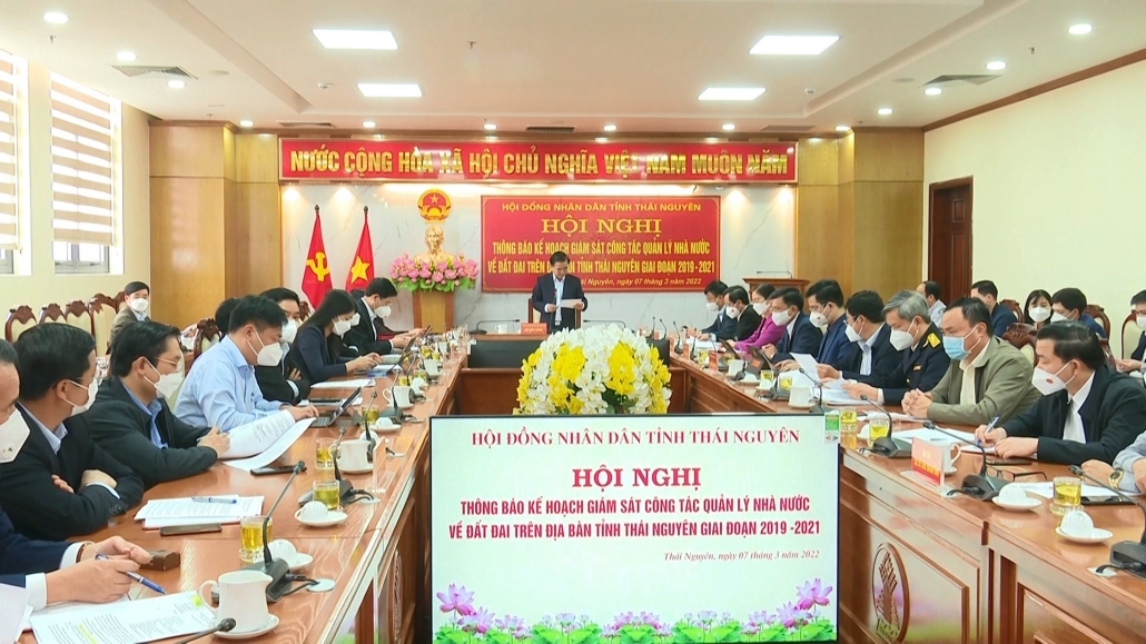 Thông báo kế hoạch giám sát công tác Quản lý nhà nước về lĩnh vực đất đai trên địa bàn tỉnh, giai đoạn 2019-2021