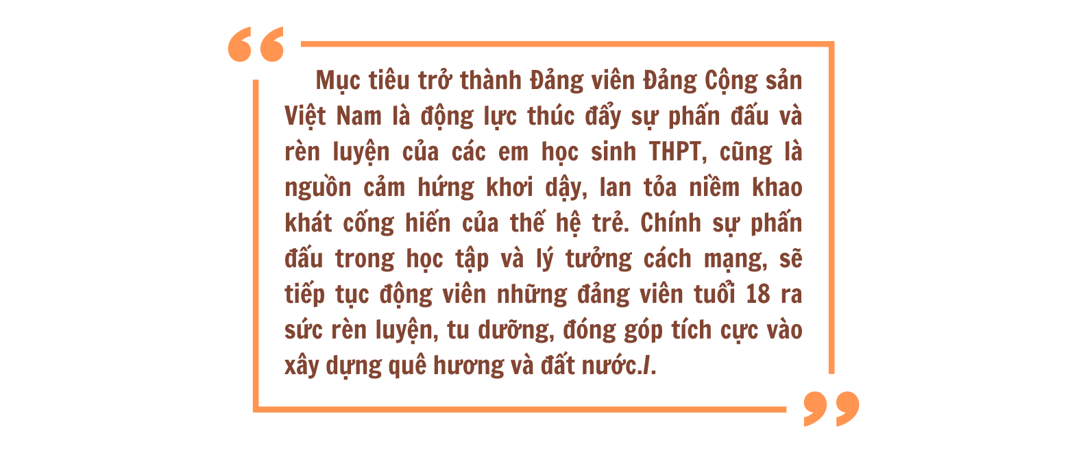 [Megastory] Lan tỏa khát vọng cống hiến