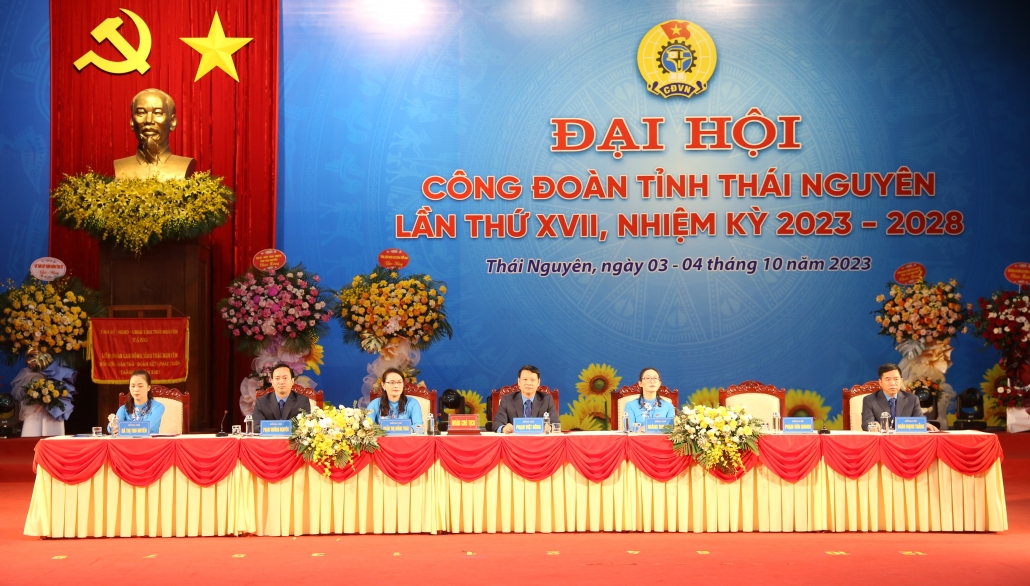 [Photo] Đại hội đại biểu Công đoàn tỉnh Thái Nguyên lần thứ XVII, nhiệm kỳ 2023-2028