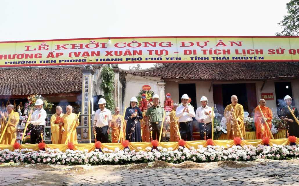 [Photo] Khởi công Dự án tu bổ Chùa Hương Ấp (Vạn Xuân Tự)