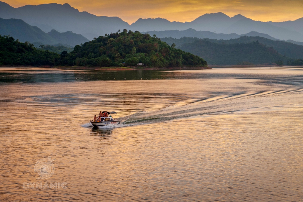 The beauty of a lake on the mountain