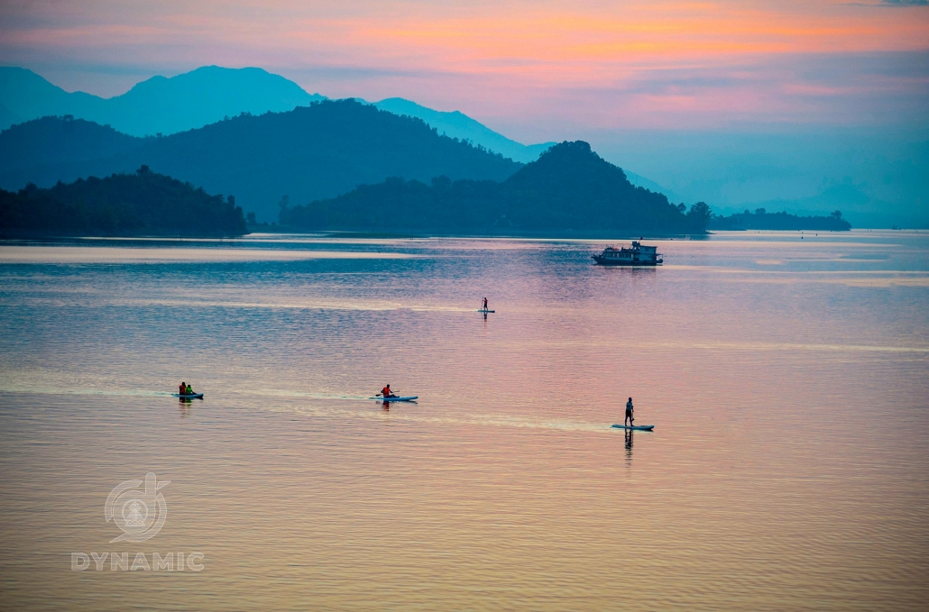 The beauty of a lake on the mountain