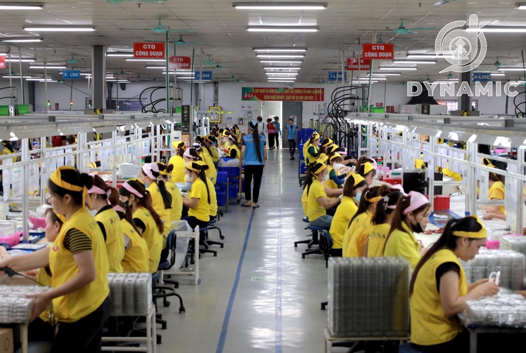 Inside DKD Vina phone charger manufacturing company