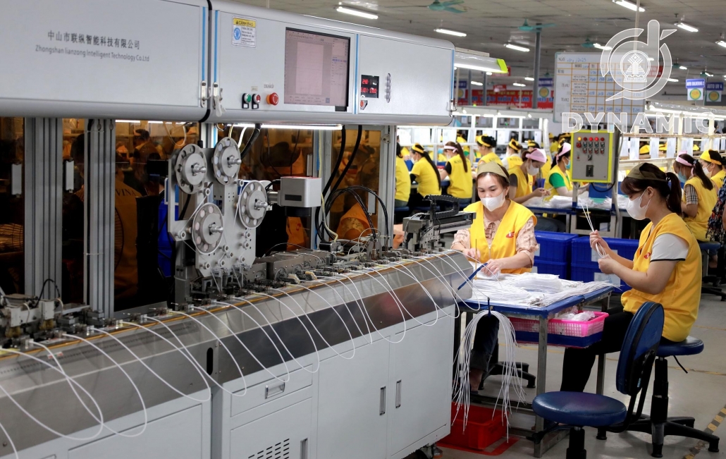 Inside DKD Vina phone charger manufacturing company