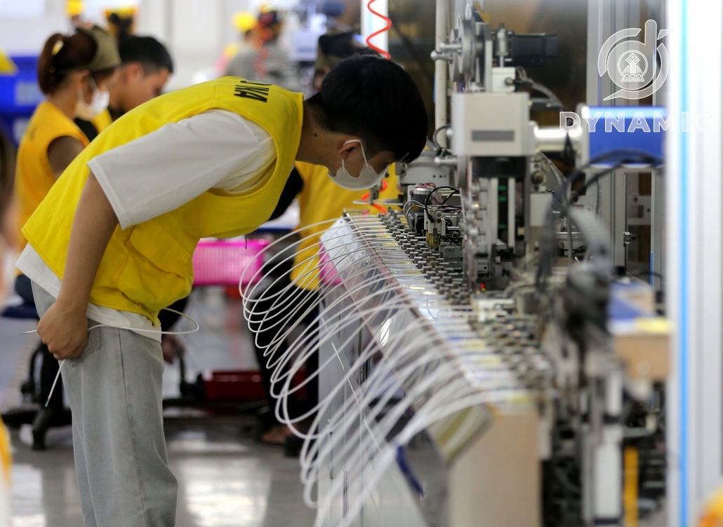 Inside DKD Vina phone charger manufacturing company