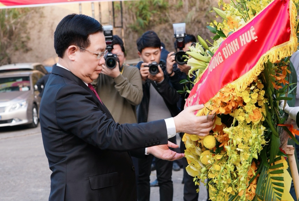 [Photo] Chủ tịch Quốc hội Vương Đình Huệ thăm, làm việc tại Thái Nguyên