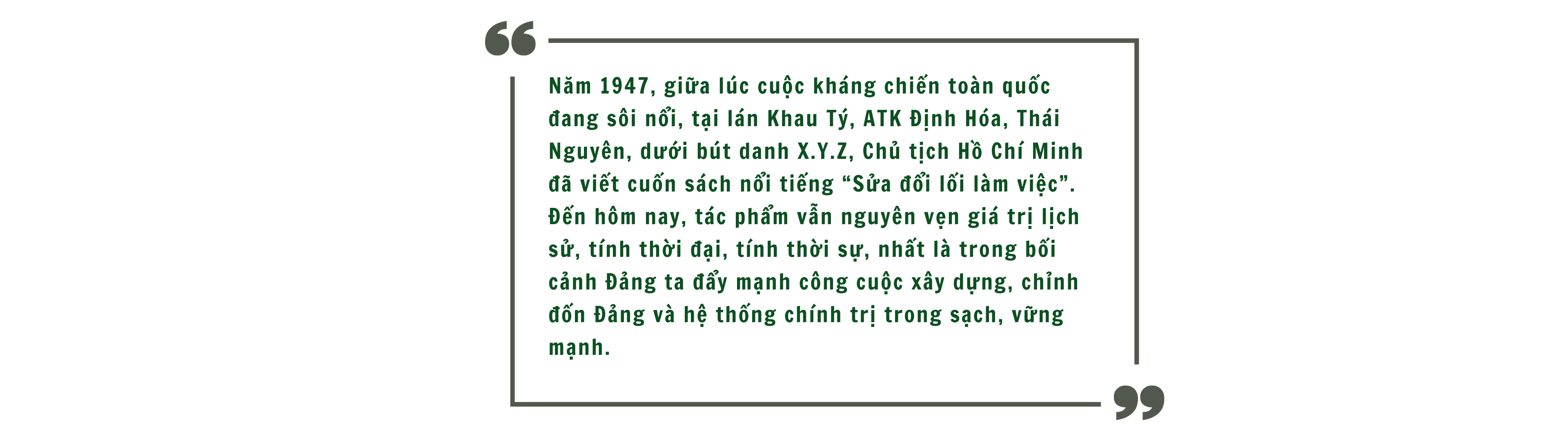 [Megastory] Sáng mãi lời dạy Bác Hồ