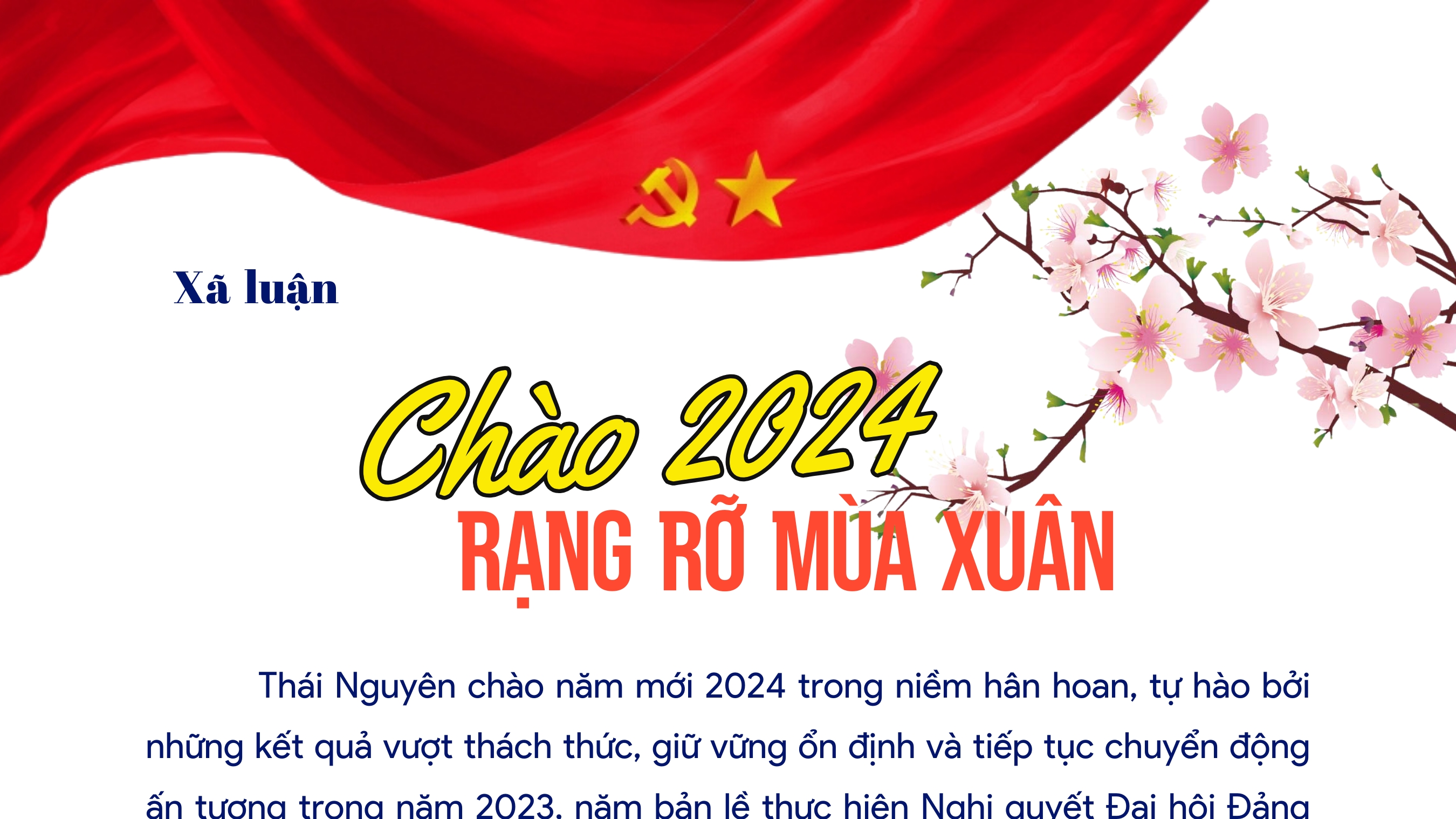 Xã luận: Chào 2024, rạng rỡ mùa xuân!