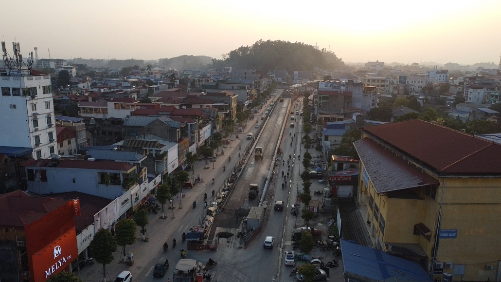 [Photo] Khẩn trương thi công Cầu vượt đường sắt Hà Nội - Thái Nguyên