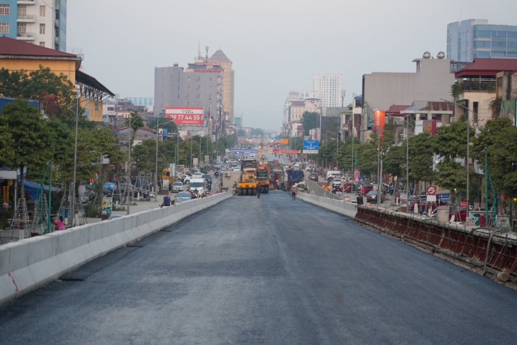 [Photo] Khẩn trương thi công Cầu vượt đường sắt Hà Nội - Thái Nguyên