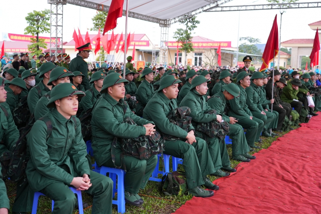 [Photo] Những hình ảnh ấn tượng tại Lễ Giao nhận quân tỉnh Thái Nguyên năm 2024