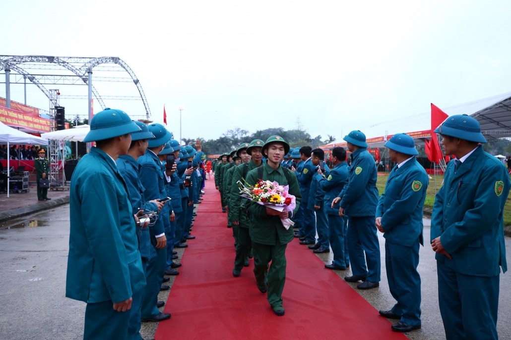 [Photo] Những hình ảnh ấn tượng tại Lễ Giao nhận quân tỉnh Thái Nguyên năm 2024