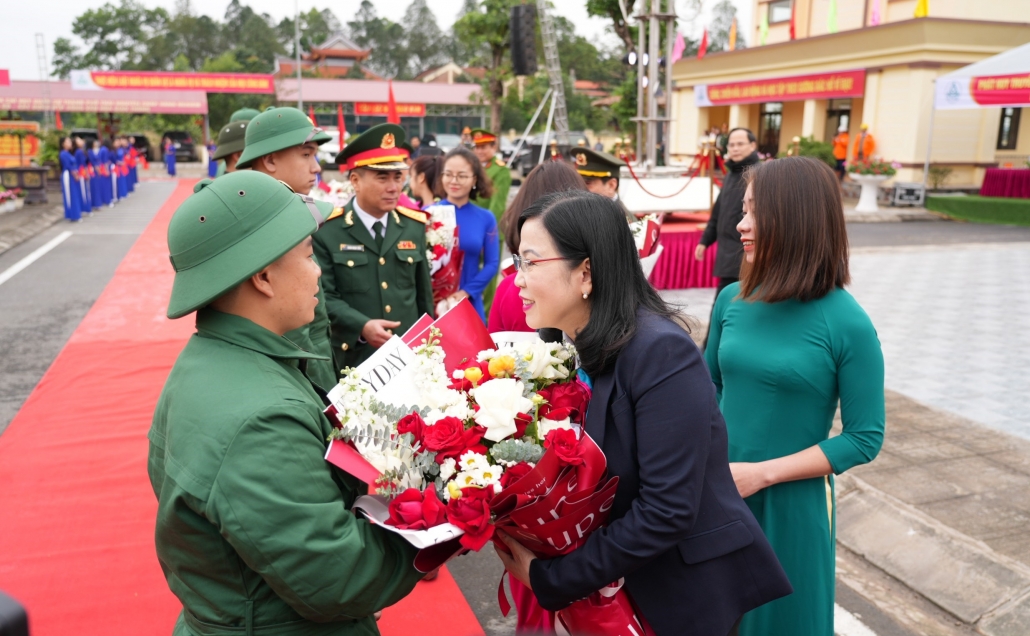 [Photo] Những hình ảnh ấn tượng tại Lễ Giao nhận quân tỉnh Thái Nguyên năm 2024