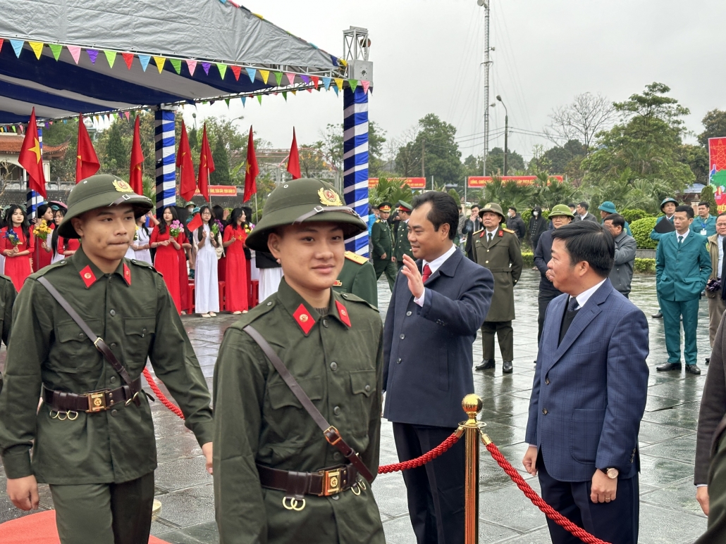 [Photo]Thái Nguyên: Không khí náo nức lễ giao nhận quân tại Phổ Yên, Sông Công, Phú Bình