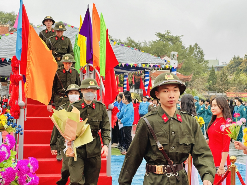 [Photo]Thái Nguyên: Không khí náo nức lễ giao nhận quân tại Phổ Yên, Sông Công, Phú Bình