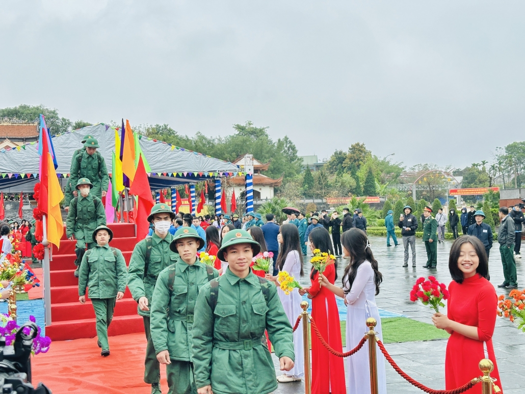 [Photo]Thái Nguyên: Không khí náo nức lễ giao nhận quân tại Phổ Yên, Sông Công, Phú Bình