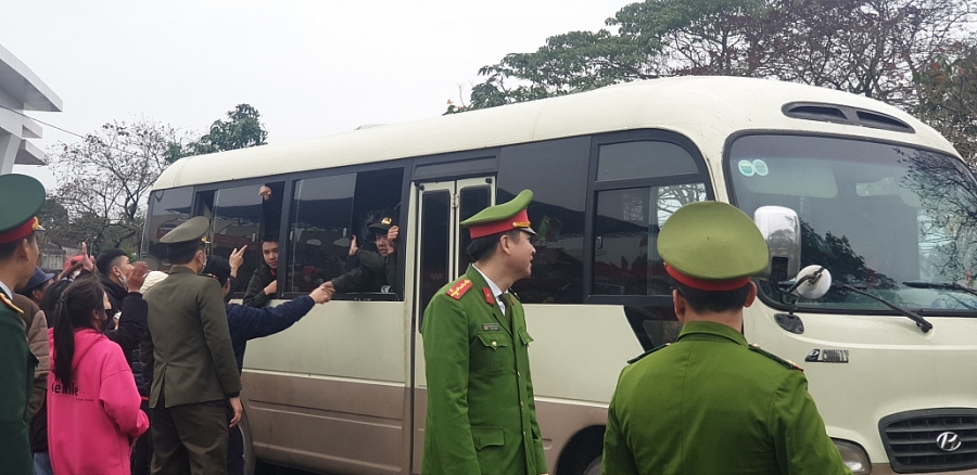 [Photo]Thái Nguyên: Không khí náo nức lễ giao nhận quân tại Phổ Yên, Sông Công, Phú Bình