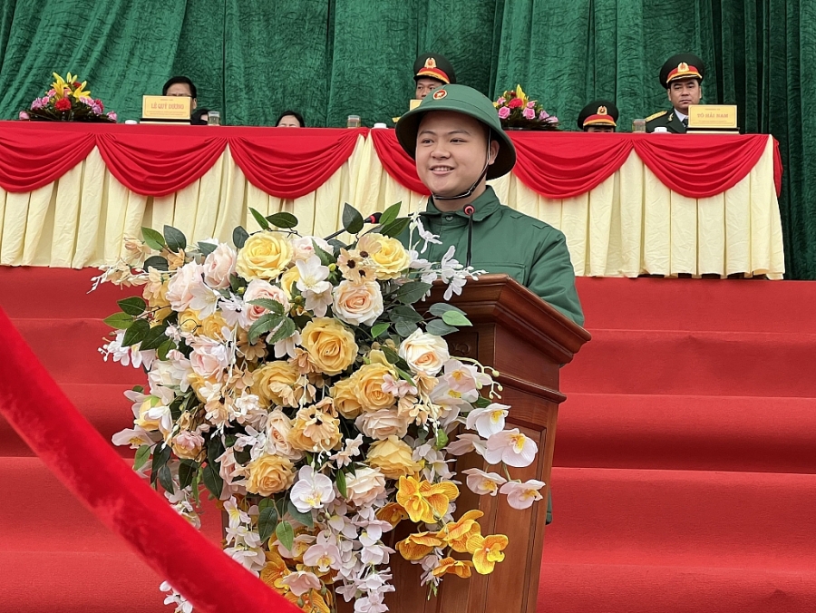 [Photo]Thái Nguyên: Không khí náo nức lễ giao nhận quân tại Phổ Yên, Sông Công, Phú Bình