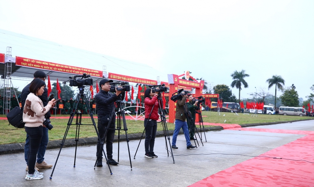 [Photo] Những hình ảnh tại Lễ giao nhận quân năm 2024 tại Thành phố Thái Nguyên và huyện Đại Từ