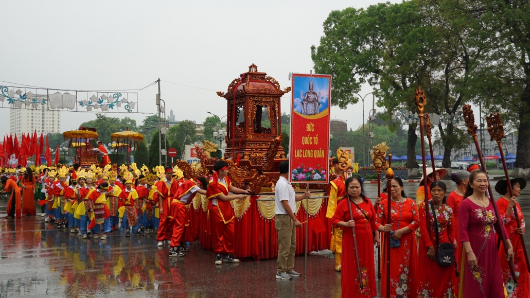 [Photo] Trang trọng Lễ giỗ Tổ tại đình Hùng Vương, thành phố Thái Nguyên