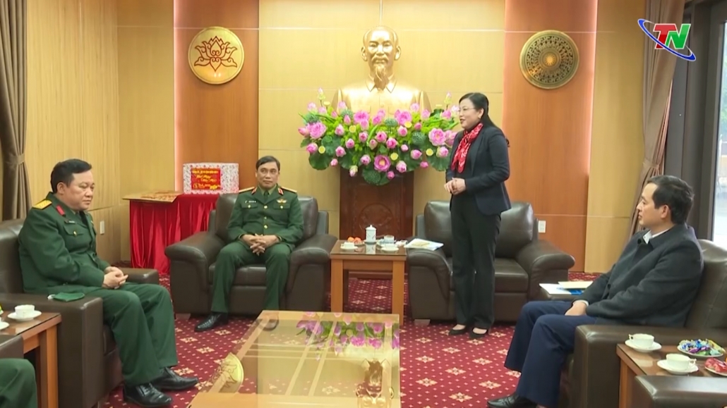 Lãnh đạo tỉnh tiếp Bộ Tư lệnh Quân khu 1 Lãnh đạo tỉnh tiếp Bộ Tư lệnh Quân khu 1