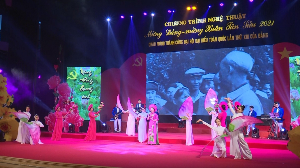 Chương trình nghệ thuật Mừng Đảng, mừng Xuân chào mừng thành công Đại hội Đảng lần thứ XIII Chương trình nghệ thuật Mừng Đảng, mừng Xuân chào mừng thành công Đại hội Đảng lần thứ XIII