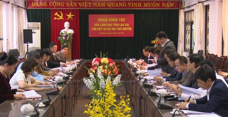 Lãnh đạo tỉnh Lào Cai làm việc với Đại học Thái Nguyên