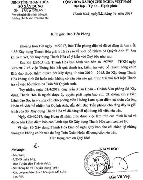 tinh thanh hoa noi so xay dung thong nhat cao voi ket luan thanh tra