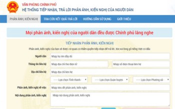 Chính phủ mở kênh thông tin tương tác với người dân