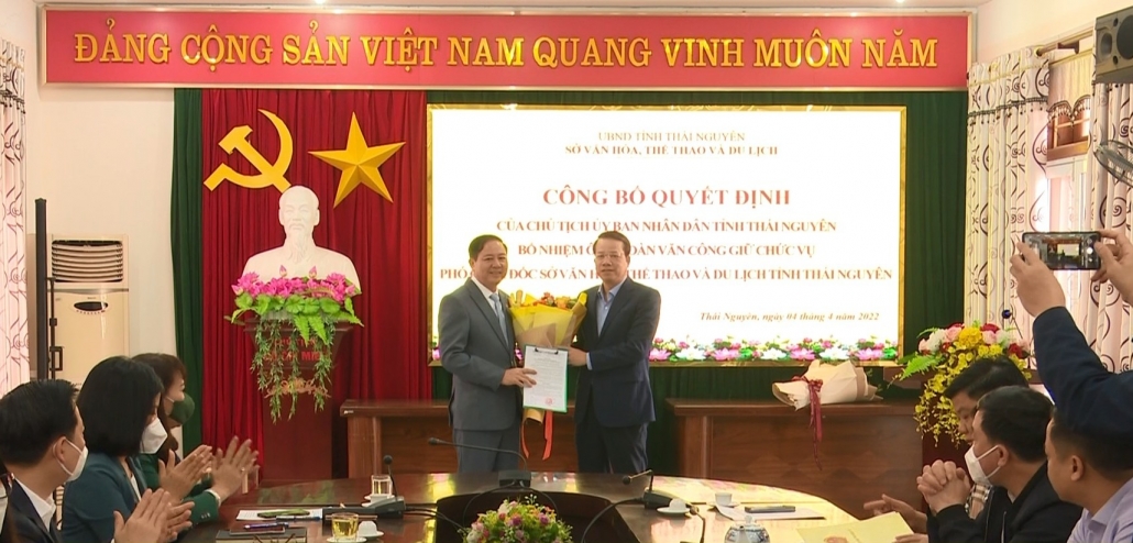 Bổ nhiệm Phó Giám đốc Sở Văn hoá, Thể thao và Du lịch