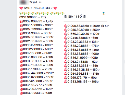 sim 11 so tang gia gap ruoi sau thong tin rut ve 10 so