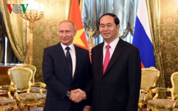 Chủ tịch nước Trần Đại Quang hội đàm với Tổng thống Nga Putin