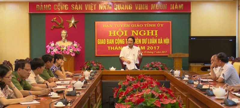 Giao ban Cộng tác viên dư luận xã hội tháng 7