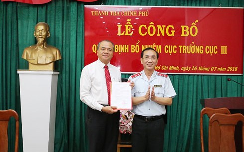 bo nhiem cuc truong cuc thanh tra giai quyet khieu nai to cao khu vuc 3