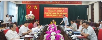 Họp báo về Kỳ họp thứ 9, HĐND tỉnh Thái Nguyên khóa XIII, nhiệm kỳ 2016 - 2021