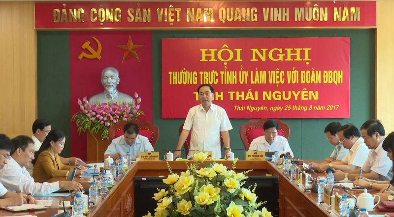 Thường trực Tỉnh ủy làm việc với Đoàn Đại biểu Quốc hội tỉnh