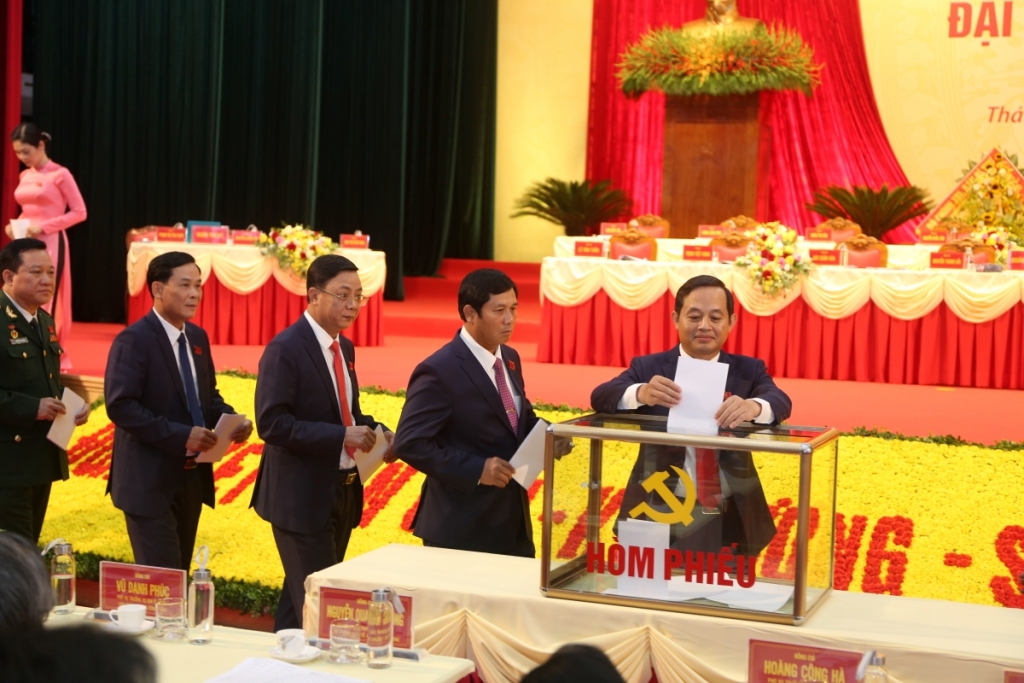 Bầu Ban Chấp hành Đảng bộ tỉnh Thái Nguyên khóa XX, nhiệm kỳ 2020-2025