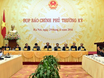 Nội dung Họp báo Chính phủ thường kỳ tháng 11