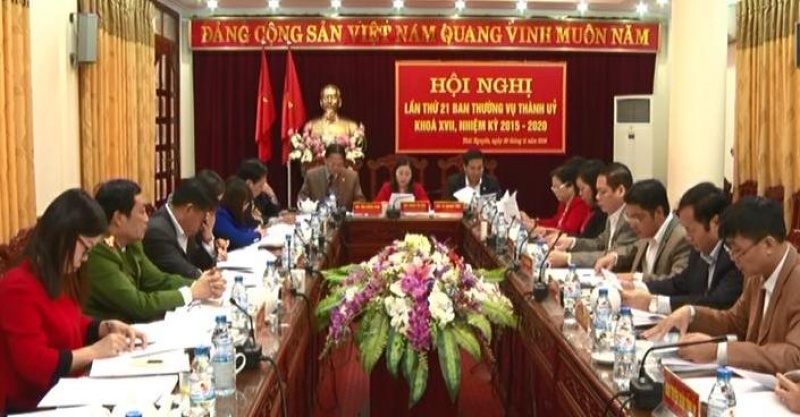 hoi nghi ban thuong vu thanh uy thai nguyen lan thu 21 nhiem ky 2015 2020