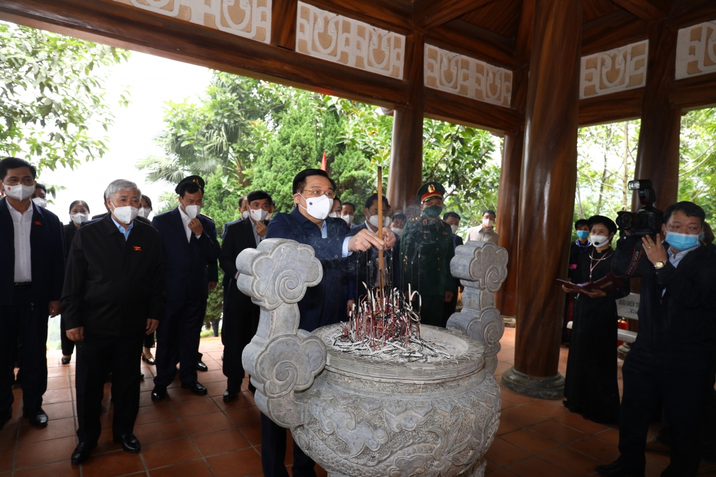 [Photo] Chủ tịch Quốc hội Vương Đình Huệ thăm, làm việc tại Thái Nguyên