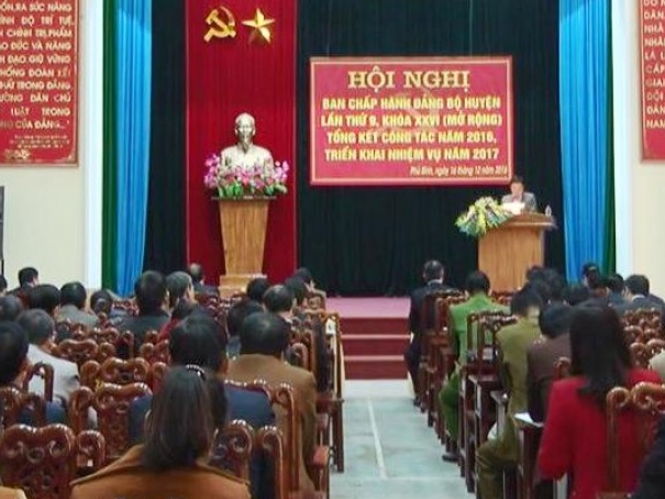 Hội nghị Ban Chấp hành Huyện uỷ Phú Bình lần thứ 9, khoá XXVI mở rộng