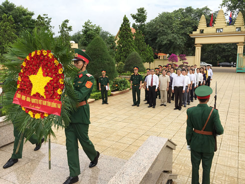 thu tuong campuchia hun sen tham khu di tich doan 125 o tinh dong nai