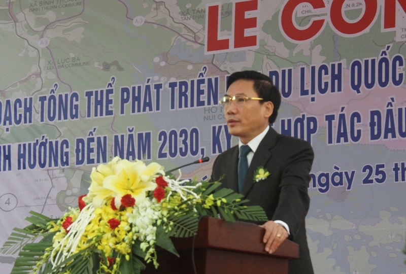 thai nguyen cong bo quy hoach tong the phat trien khu du lich quoc gia ho nui coc va khoi cong 2 du an trong diem