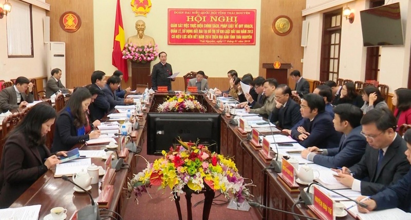 Đoàn Đại biểu Quốc hội tỉnh Thái Nguyên, giám sát việc thực hiện chính sách, pháp luật về quy hoạch, quản lý, sử dụng đất đai tại đô thị doan dai bieu quoc hoi tinh thai nguyen giam sat viec thuc hien chinh sach phap luat ve quy hoach quan ly su dung dat dai tai do thi