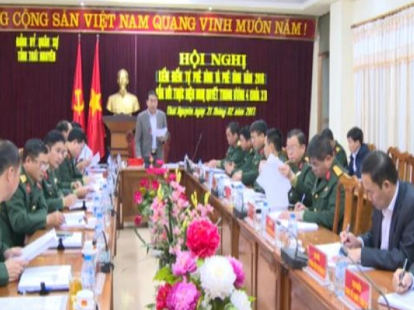 Đảng ủy Quân sự tỉnh:Kiểm điểm tự phê bình và phê bình gắn với thực hiện Nghị quyết Trung ương 4 (khóa XII)