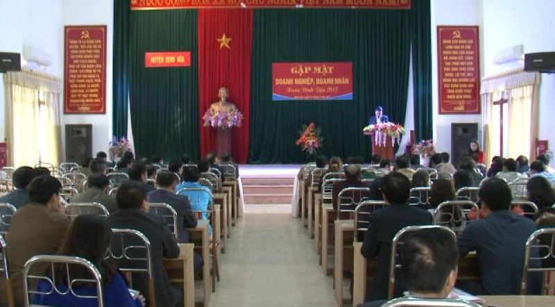 Định Hóa: Gặp mặt doanh nghiệp đầu năm 2017 dinh hoa gap mat doanh nghiep dau nam 2017