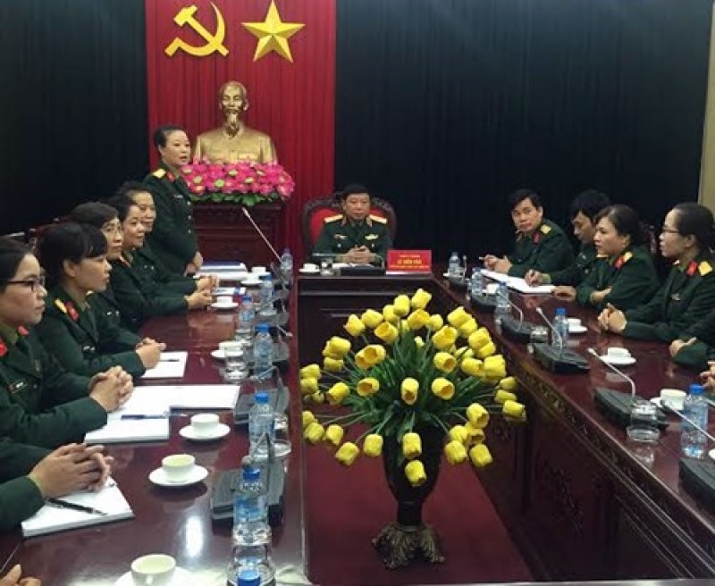 Thủ trưởng Tổng cục Chính trị gặp mặt Đoàn đại biểu Phụ nữ Quân đội thu truong tong cuc chinh tri gap mat doan dai bieu phu nu quan doi