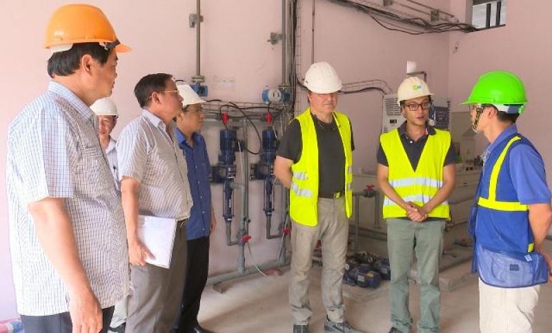 lanh dao tinh kie m tra tie n do thu c hie n du a n he thong thoa t nuo c va xu li nuo c tha i tptn