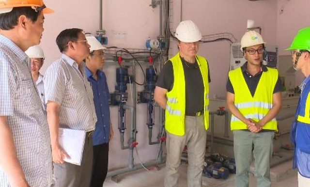 Lãnh đạo tỉnh kiểm tra tiến độ thực hiện dự án “ Hệ thống thoát nước và xử lí nước thải Thành phố Thái Nguyên”