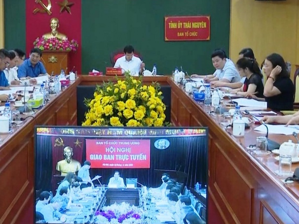 Hội nghị giao ban trực tuyến công tác tổ chức xây dựng Đảng tháng 5/2018